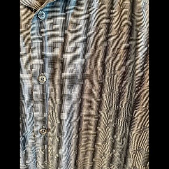 Bugatchi uomo men’s button down shirt sz L - Picture 2 of 7